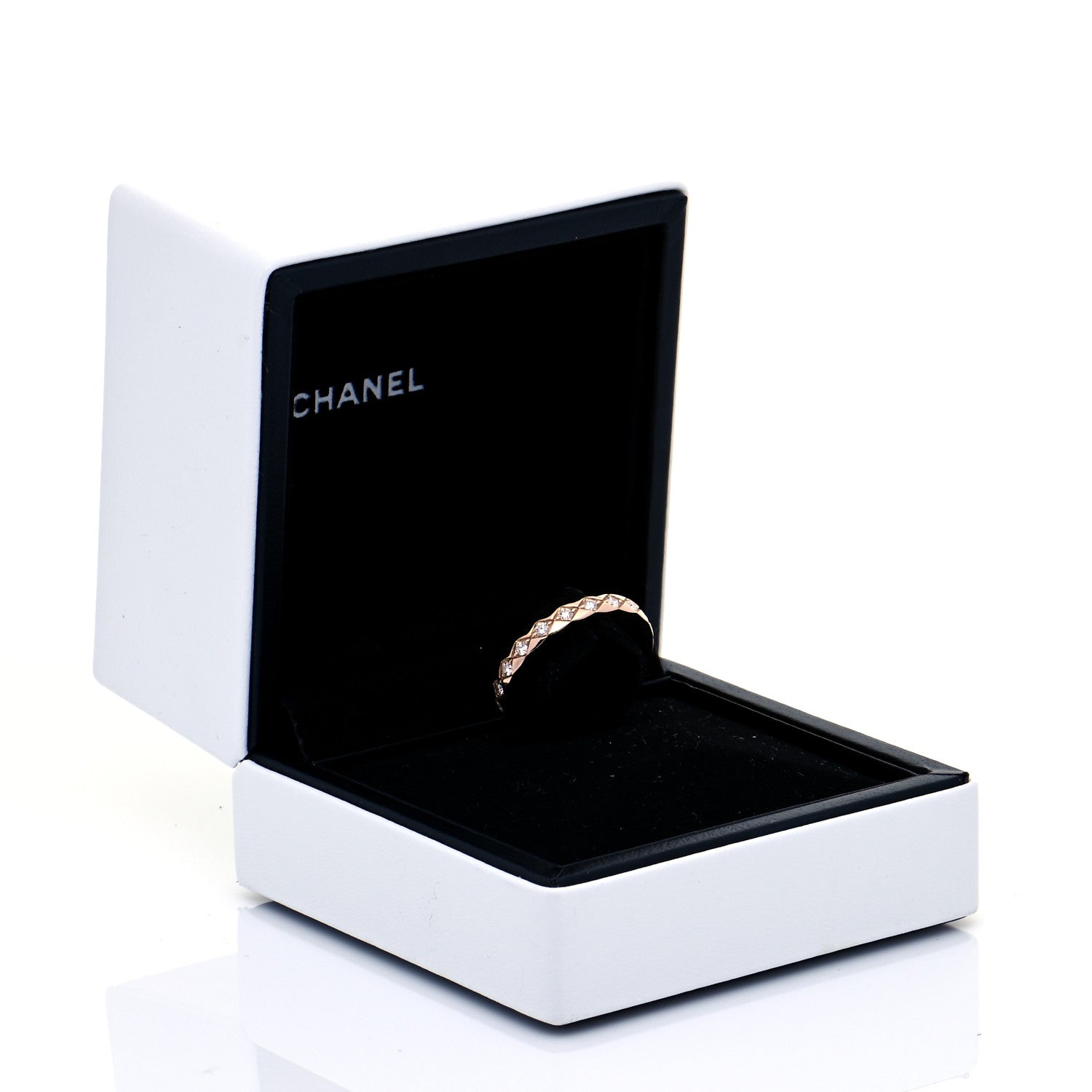 Chanel 18K Beige Gold Diamond Mini Coco Crush Ring 55 7.25 7 of 7