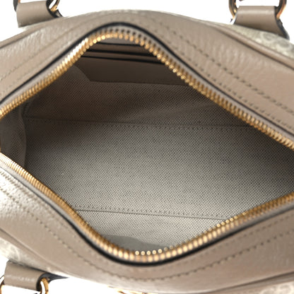 Gucci GG Supreme Monogram Textured Dollar Calfskin Web Mini Ophidia Top Handle Bowler Bag Beige Mystic White Oatmeal 4 of 10