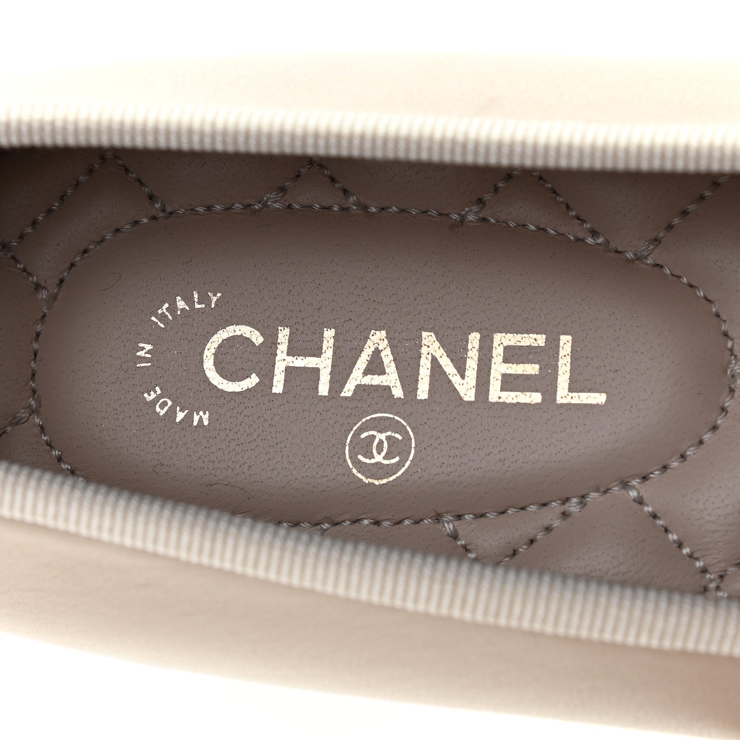Lambskin Cap Toe CC Ballerina Flats 40 Light Pink