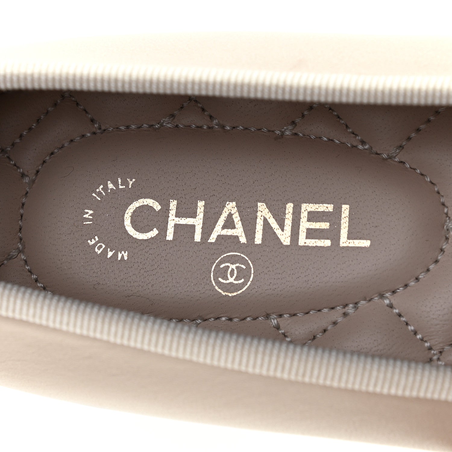 Chanel Lambskin Cap Toe CC Ballerina Flats 40 Light Pink 7 of 12