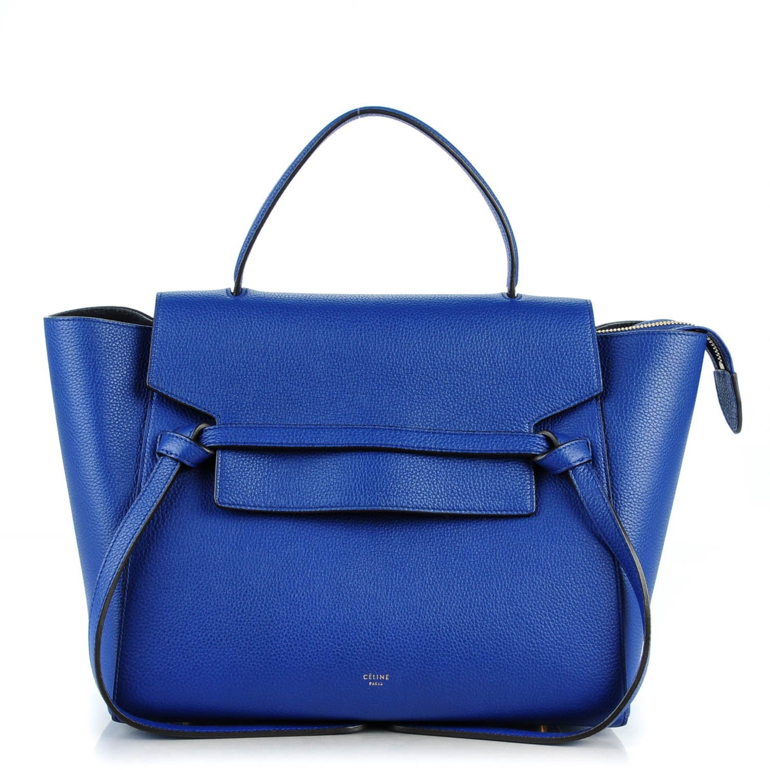 Celine Grained Calfskin Mini Belt Bag Cobalt 1 of 7