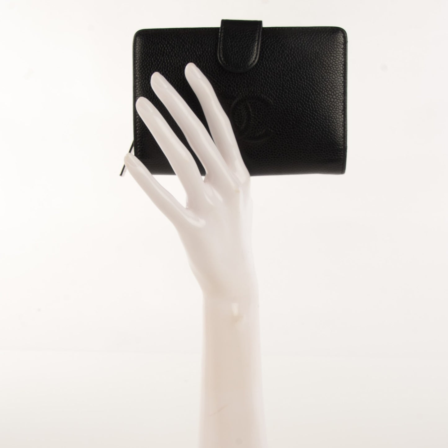 Caviar Timeless CC French Wallet Black