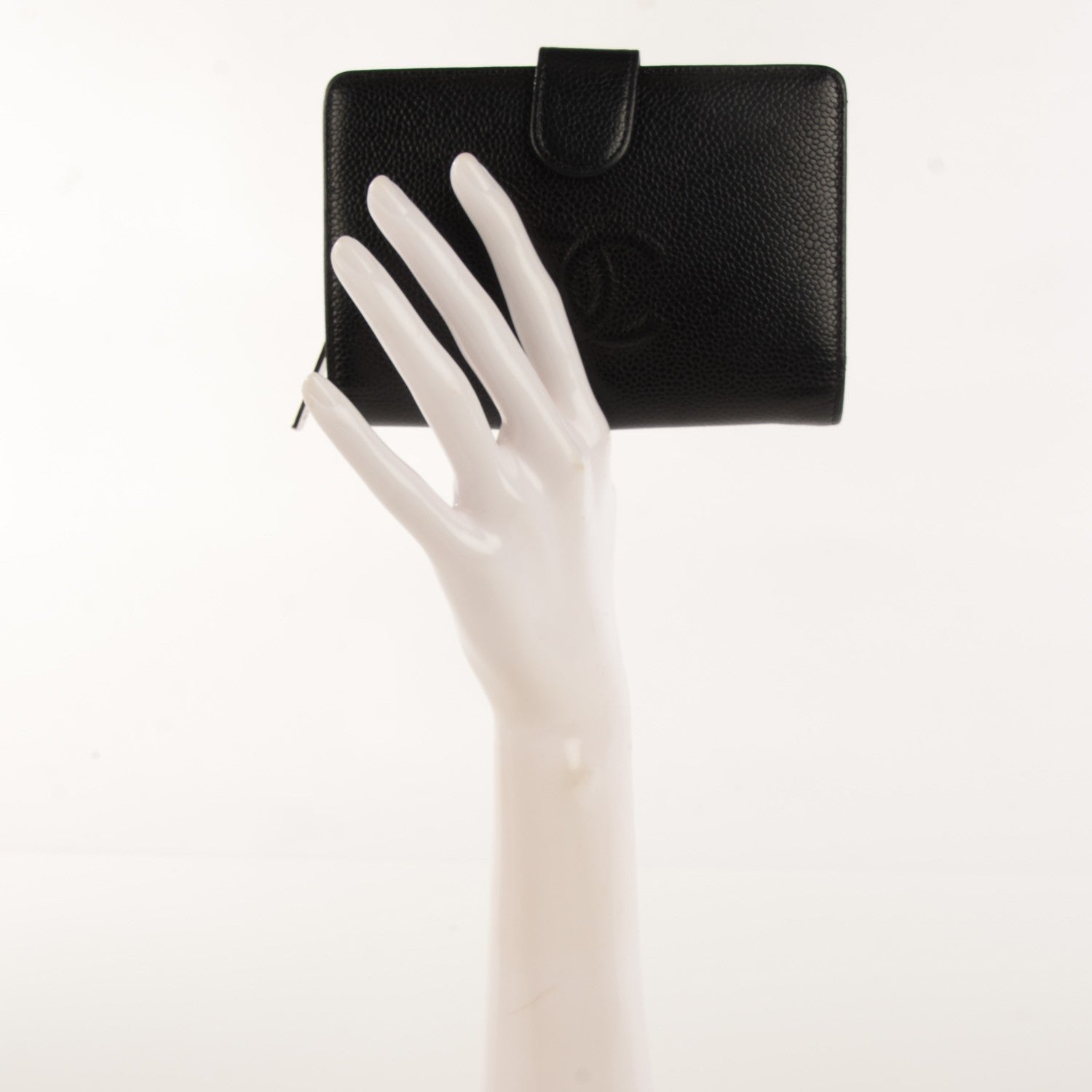 Chanel Caviar Timeless CC French Wallet Black 2 of 9