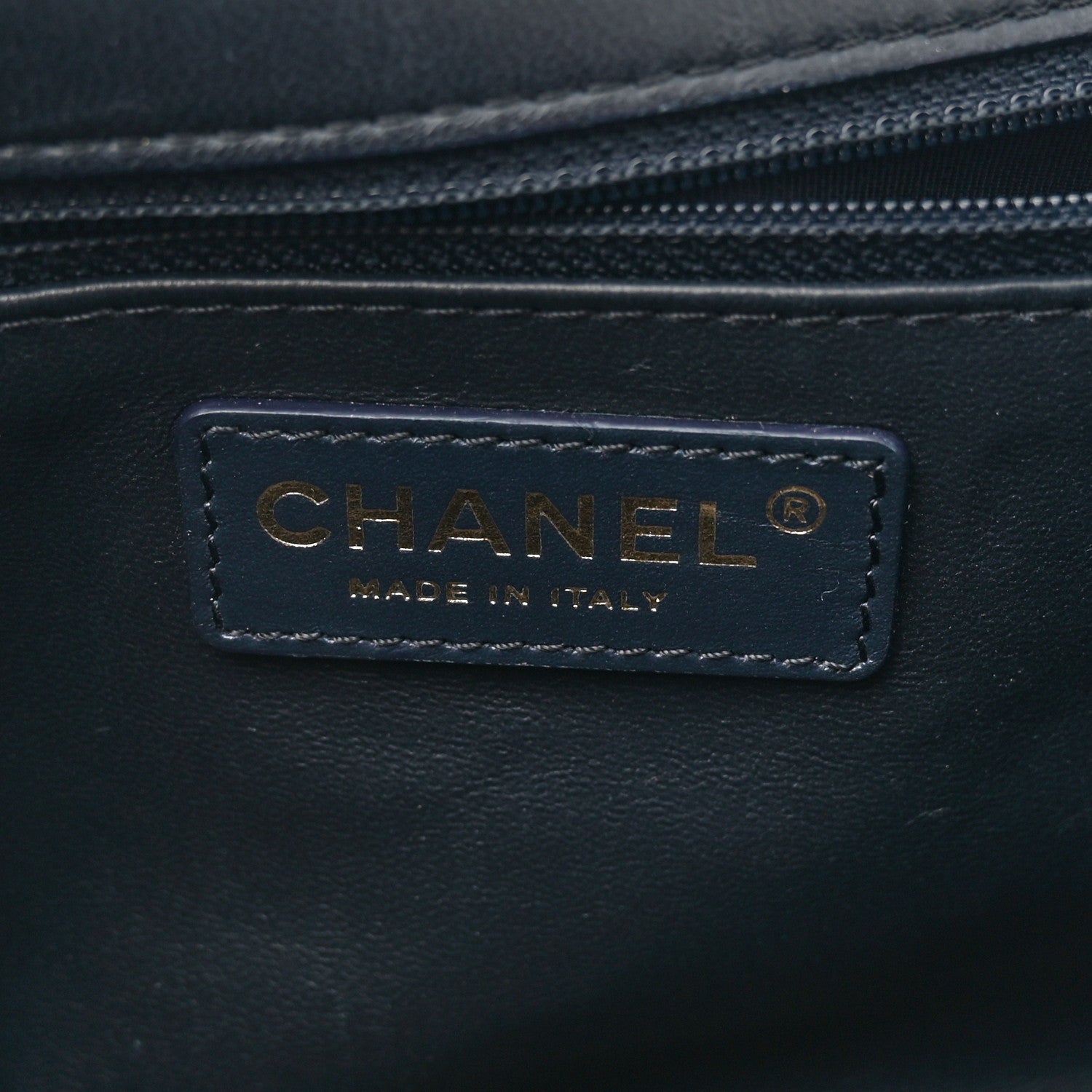 Chanel Lambskin Quilted Easy Carry Flap Navy 6 of 12
