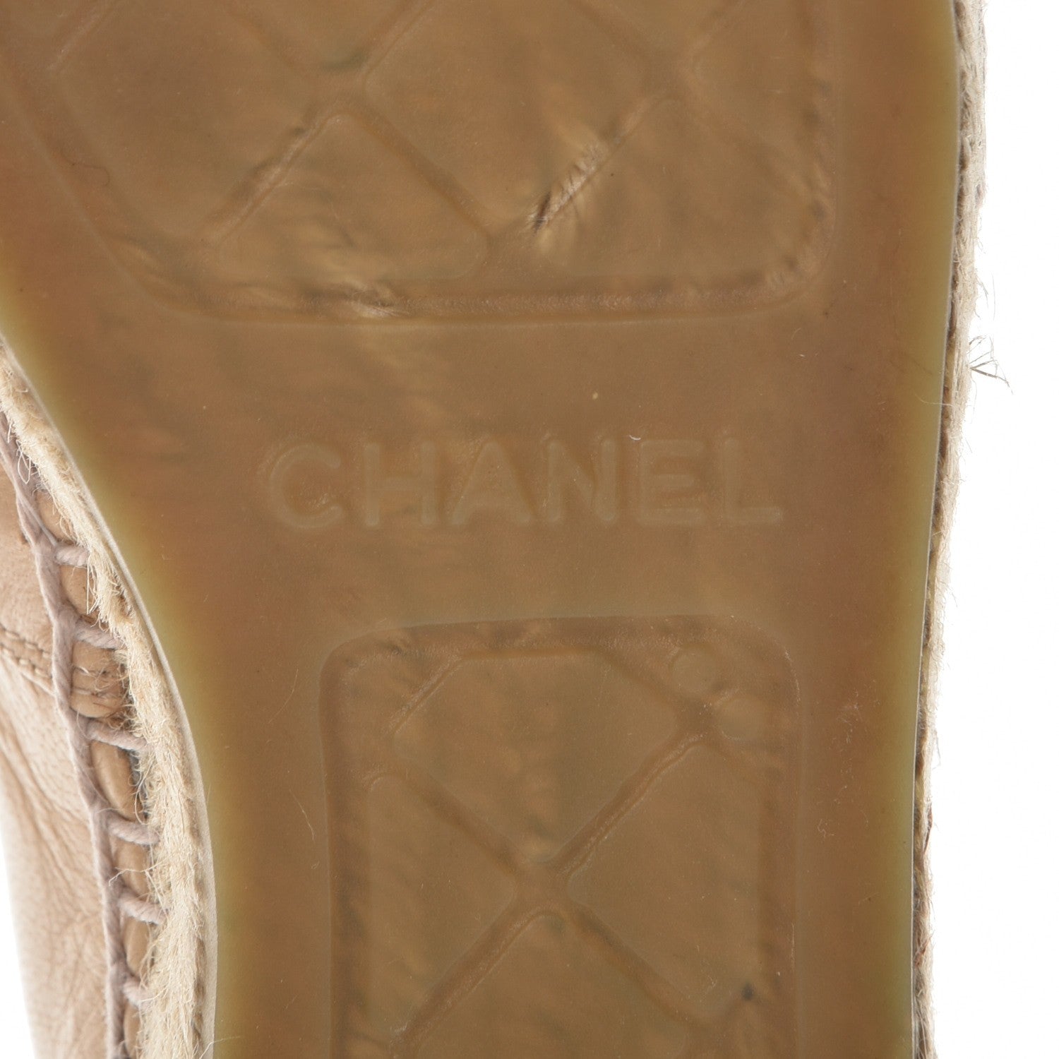Chanel Lambskin CC Espadrilles 36 Beige Black 7 of 11