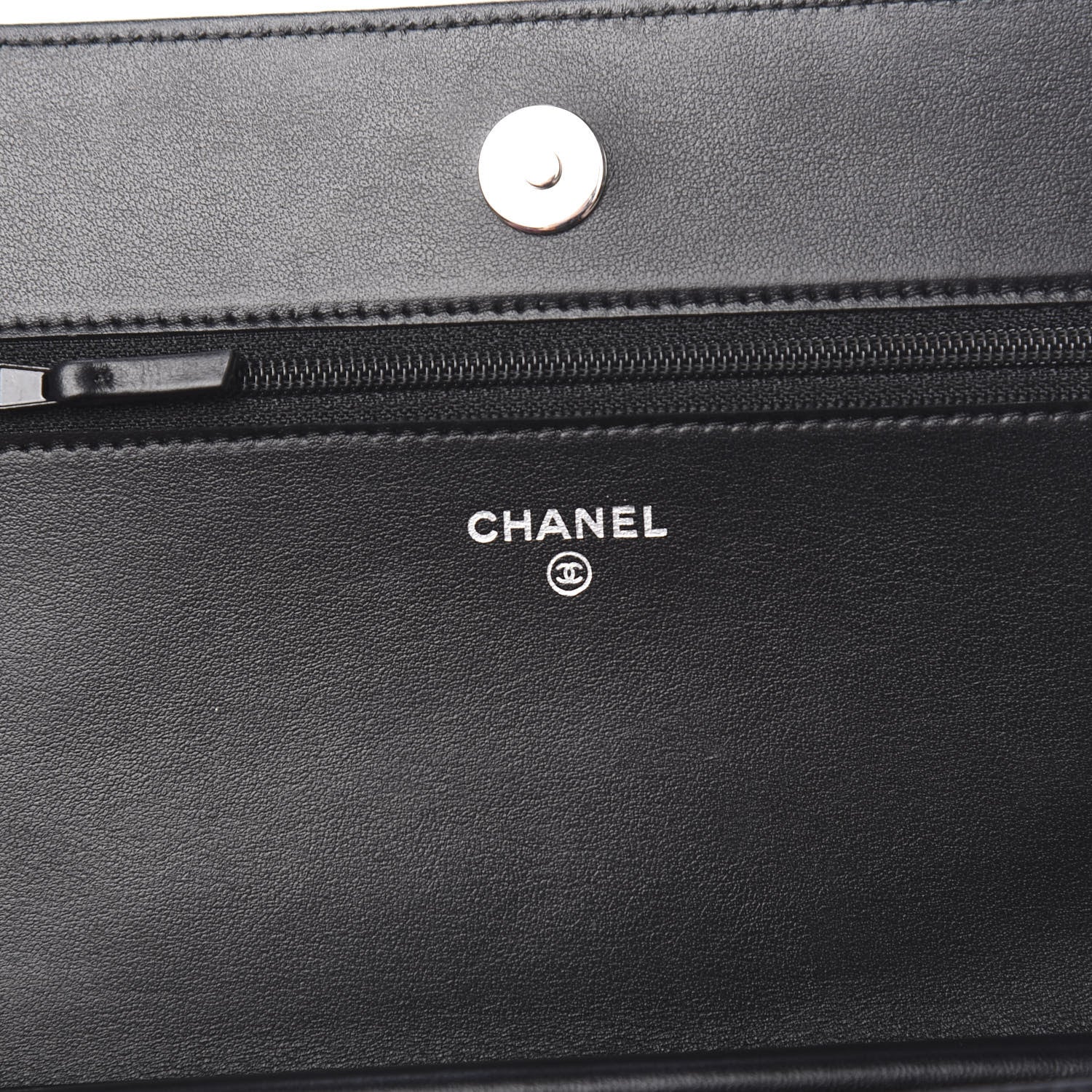 Chanel Caviar Quilted Boy Wallet On Chain WOC Black 5 of 13