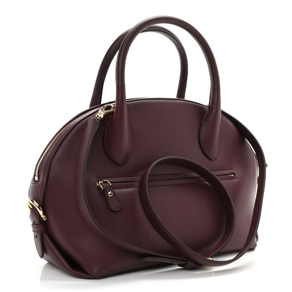 Salvatore Ferragamo Calfskin Fiamma Bag Rouge Black 3 of 8