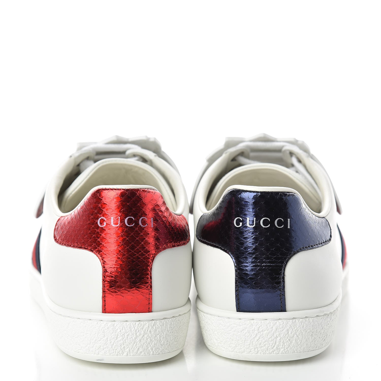 Gucci Calfskin Ayers Crystal Web Womens New Ace Pineapple Sneakers 40 White 5 of 10