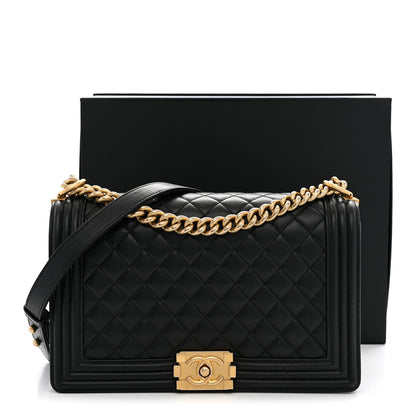 Chanel Caviar Quilted New Medium Boy Flap Black 12 of 12