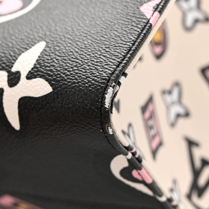 Louis Vuitton Monogram Giant Wild At Heart Onthego GM Black 10 of 13