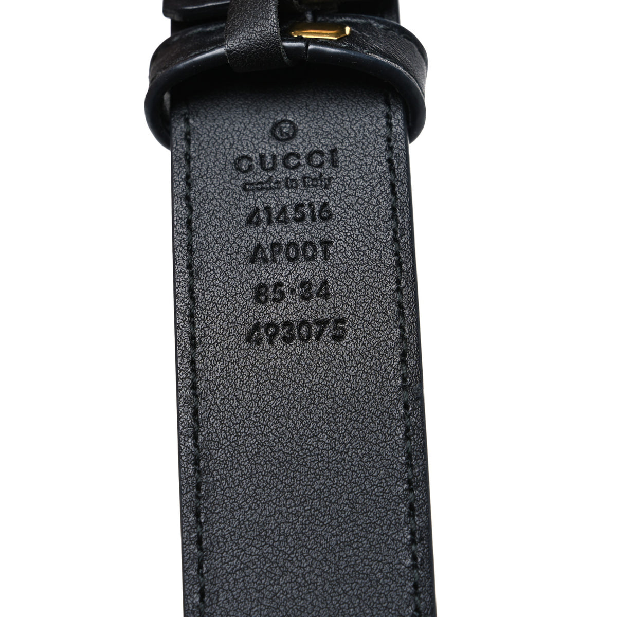 Gucci Calfskin Double G 30mm Belt 85 34 Black 5 of 5