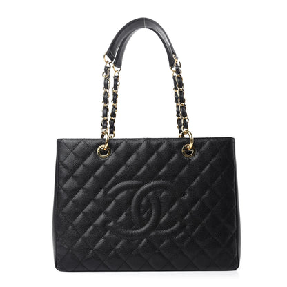 Chanel Caviar Quilted Grand Shopping Tote GST Black 1 of 10