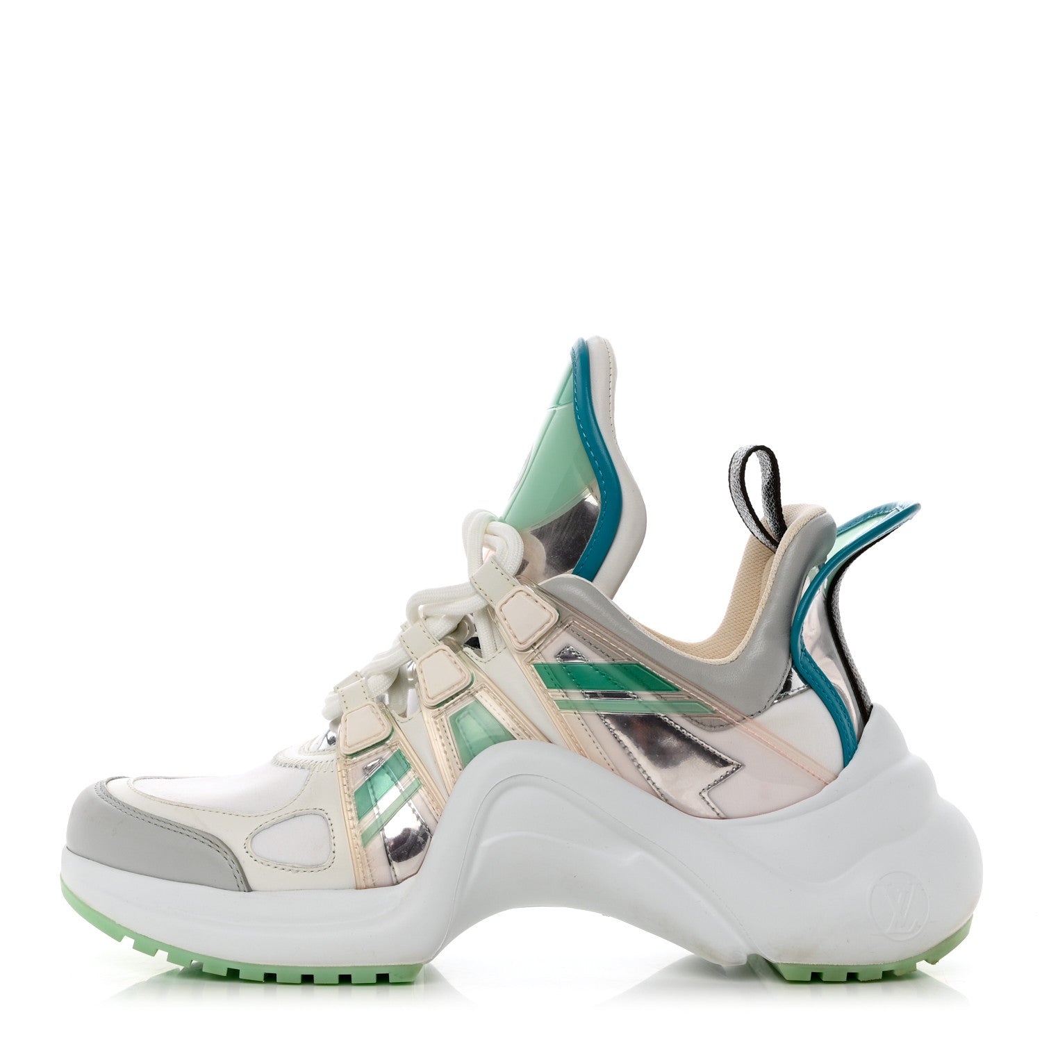 Louis Vuitton Calfskin Nylon LV Pop Archlight Sneaker 38.5 Metallic Rose Clair Pink 1 of 13