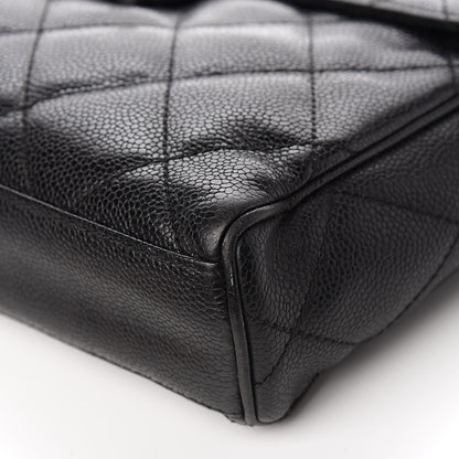 Chanel Caviar Quilted Medium Single Flap Black 12 of 15
