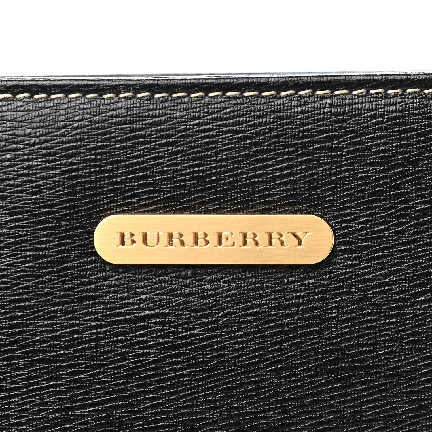 Burberry Saffiano Top Handle Bag Black 6 of 13