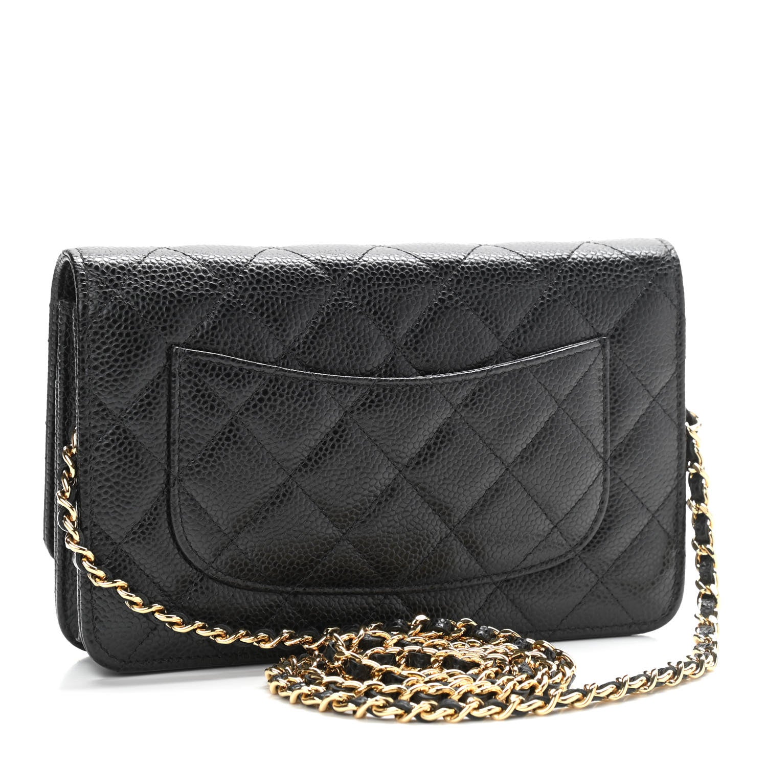 Chanel Caviar Quilted Wallet On Chain WOC Black 3 of 11