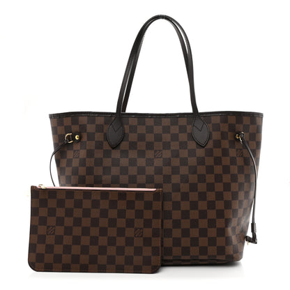 Louis Vuitton Damier Ebene Neo Neverfull MM Rose Ballerine 5 of 25