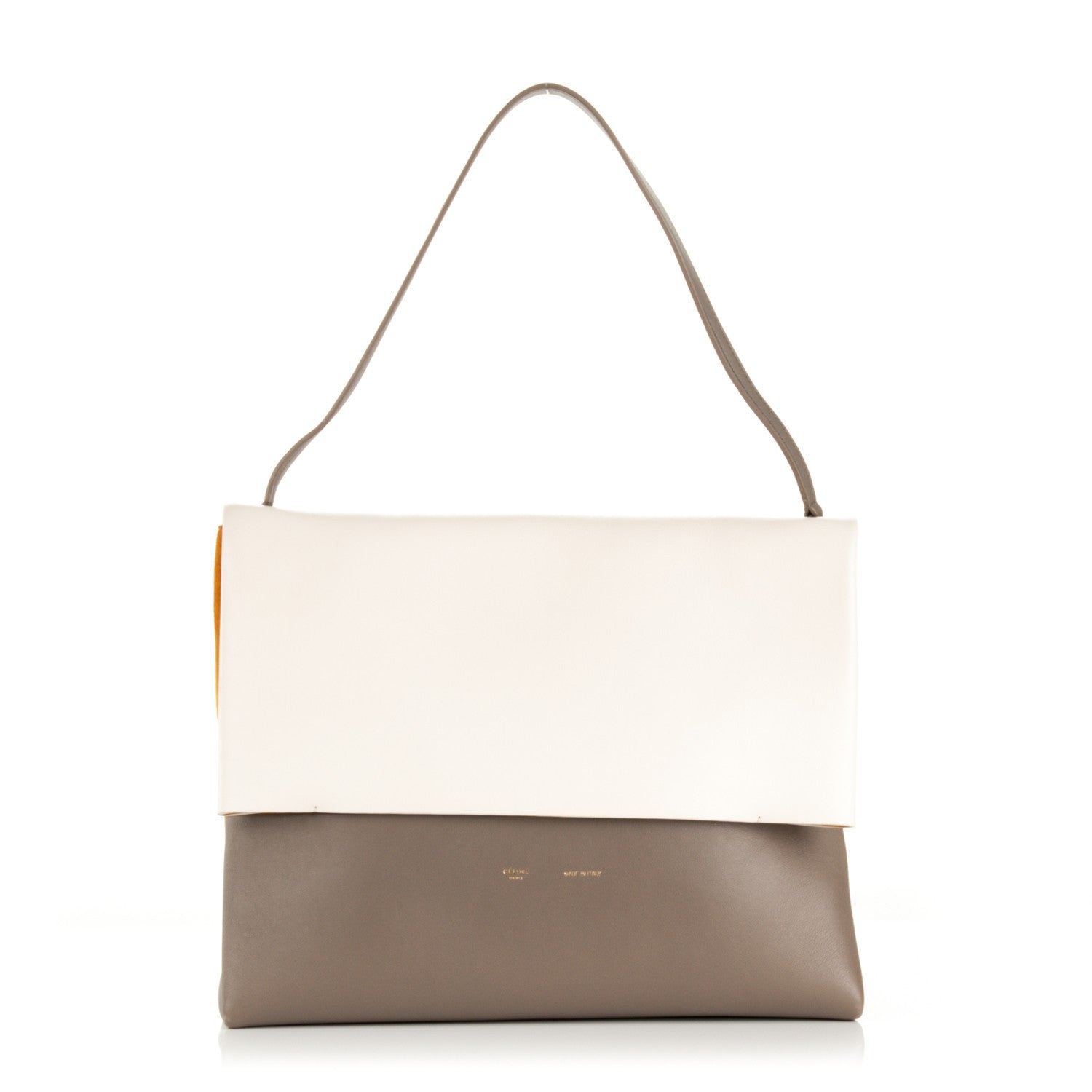 Celine Calfskin All Soft Shoulder Bag Cream 1 of 10