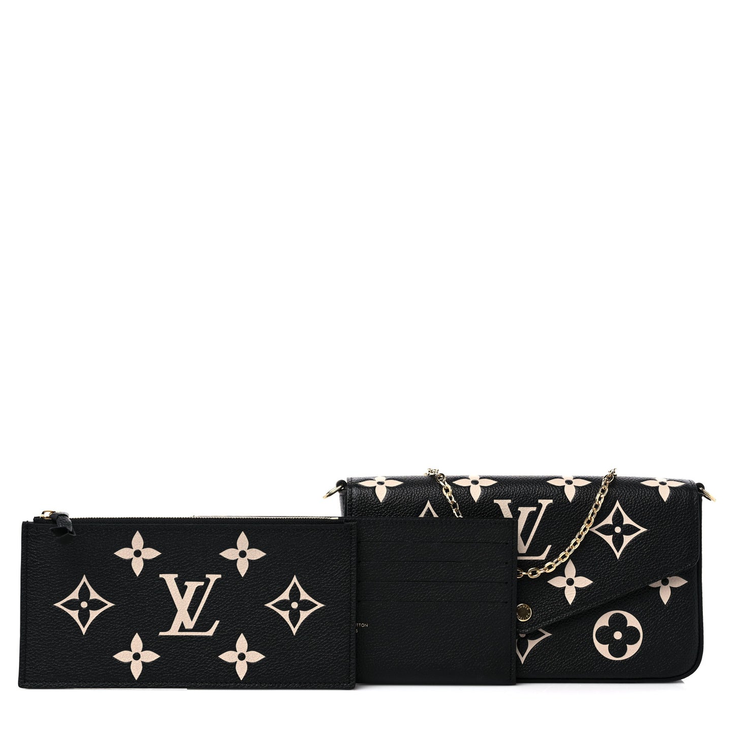 Empreinte Monogram Giant Felicie Pochette Black Beige