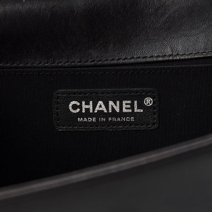 Chanel Lambskin Quilted Medium Boy Flap Black 10 of 14