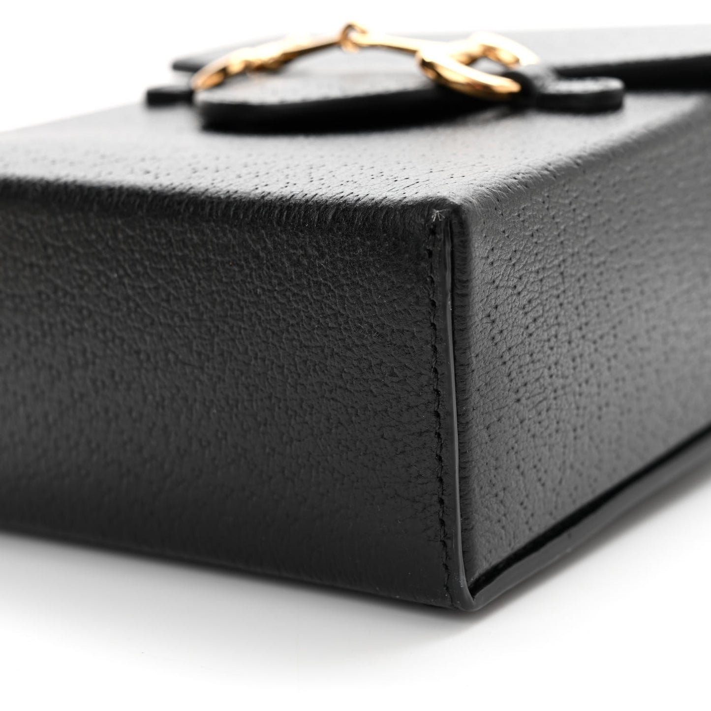 Dollar Calfskin Vertical Horsebit 1955 Crossbody Bag Black