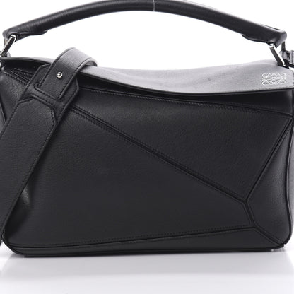 Loewe Calfskin Medium Puzzle Bag Black 8 of 13