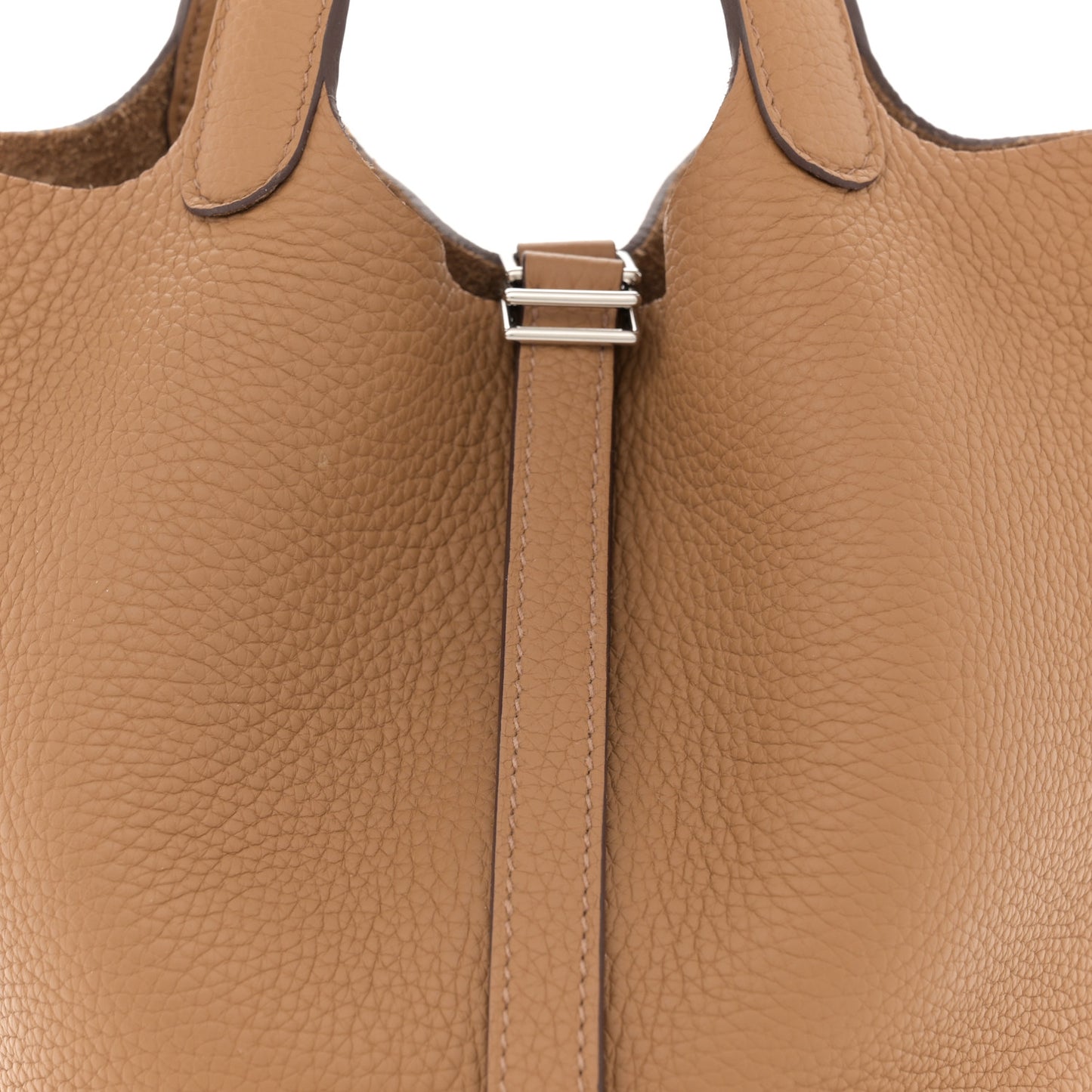 Taurillon Clemence Picotin Lock 18 PM Biscuit