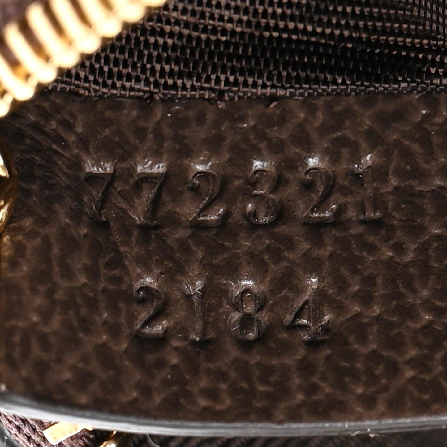 GG Supreme Monogram Key Case Brown