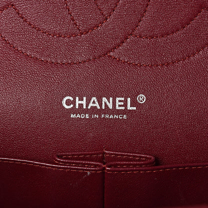 Chanel Patent Quilted Jumbo Double Flap Dark Red 6 of 15