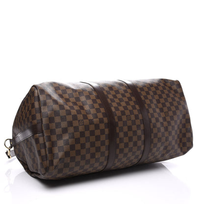 Louis Vuitton Damier Ebene Keepall Bandouliere 55 3 of 11