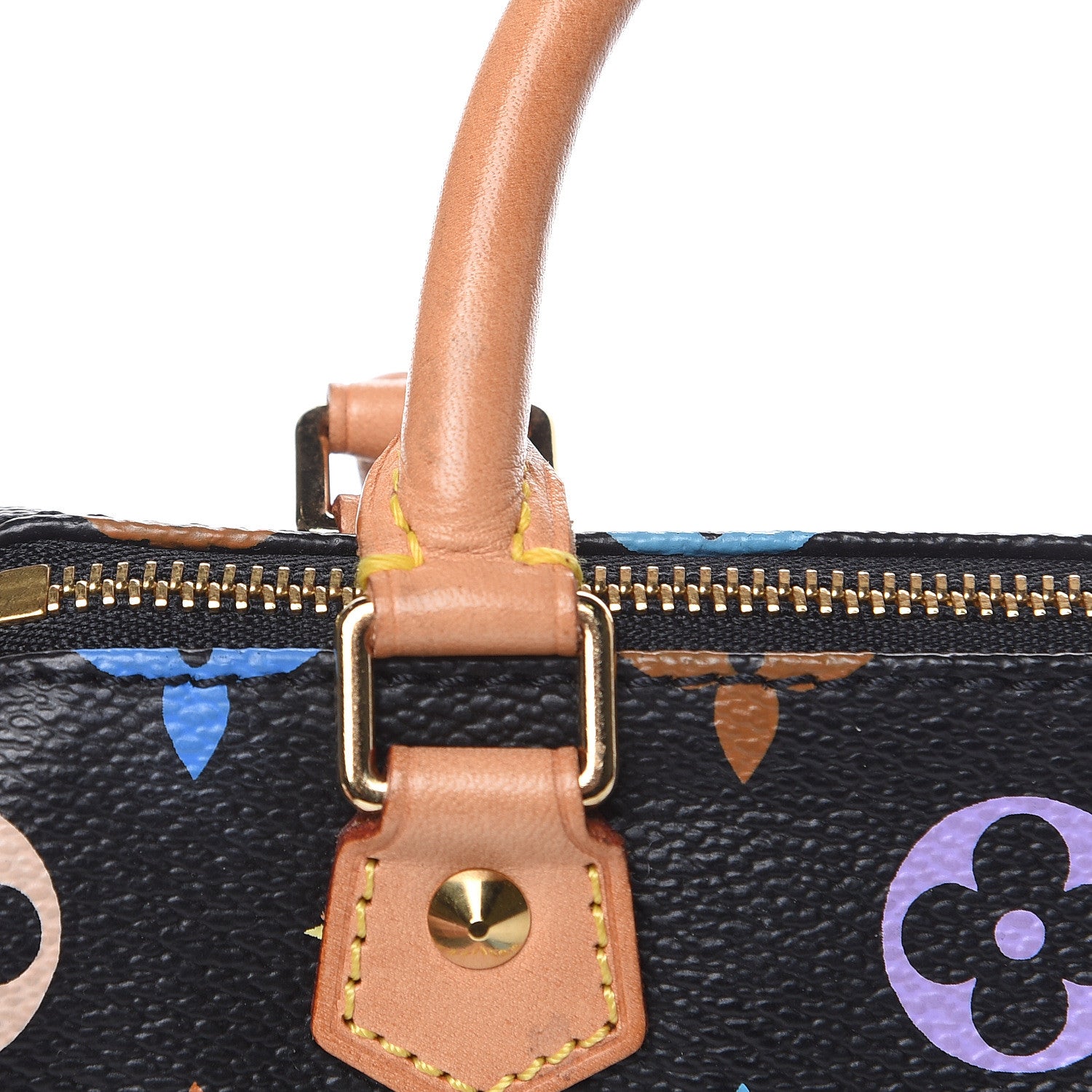 Louis Vuitton Monogram Multicolor Mini Sac HL Speedy Black 7 of 11