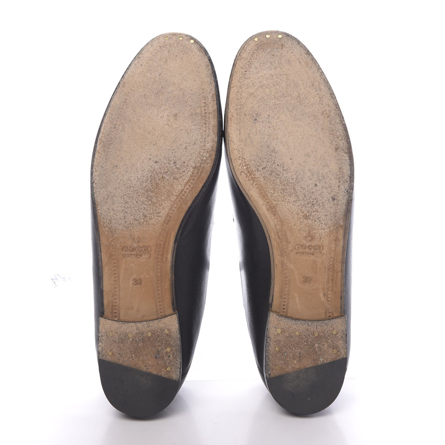 Gucci Lambskin Womens Brixton Horsebit Loafers 39 Black 5 of 11