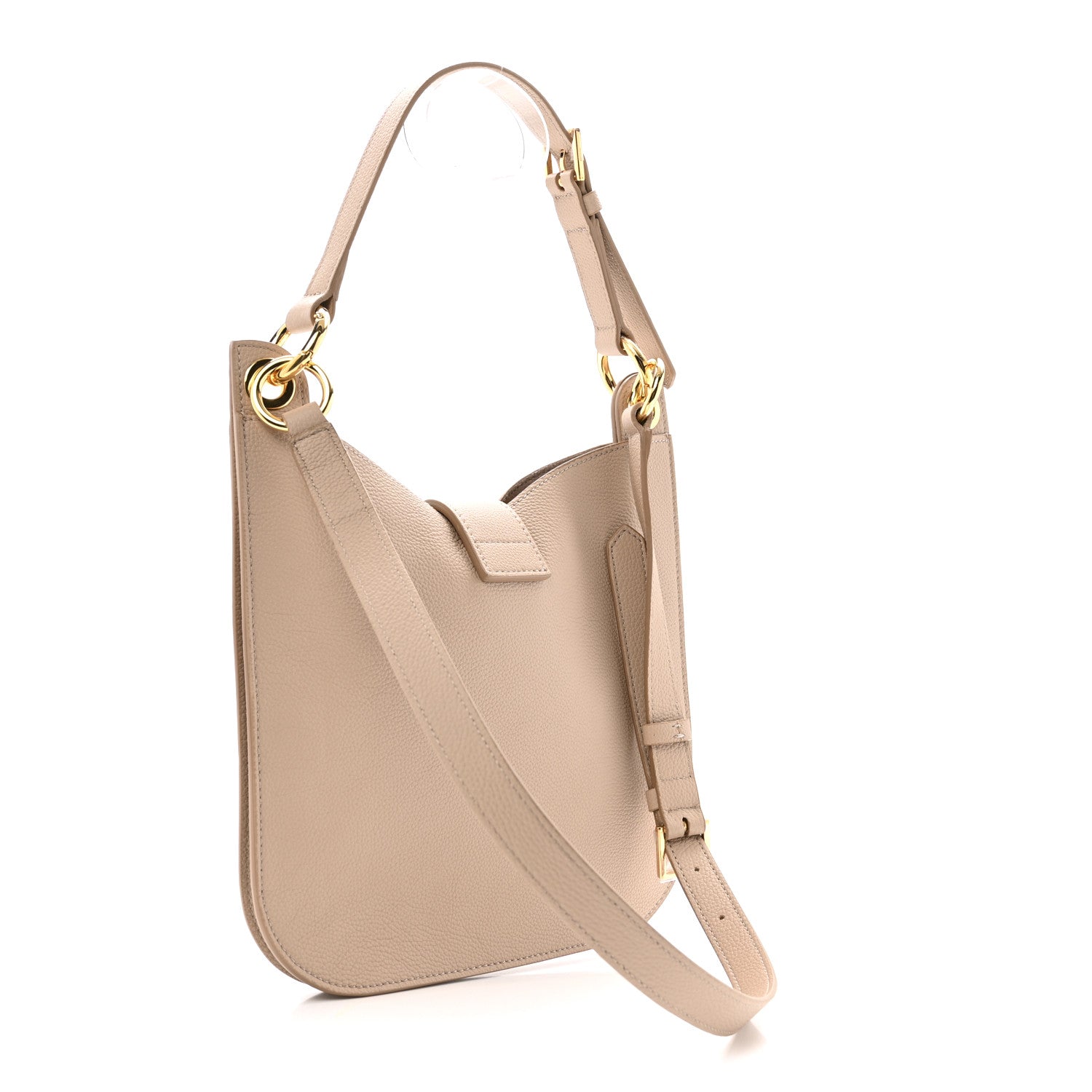 Tom Ford Grain Calfskin Small Tara Crossbody Beige 3 of 13