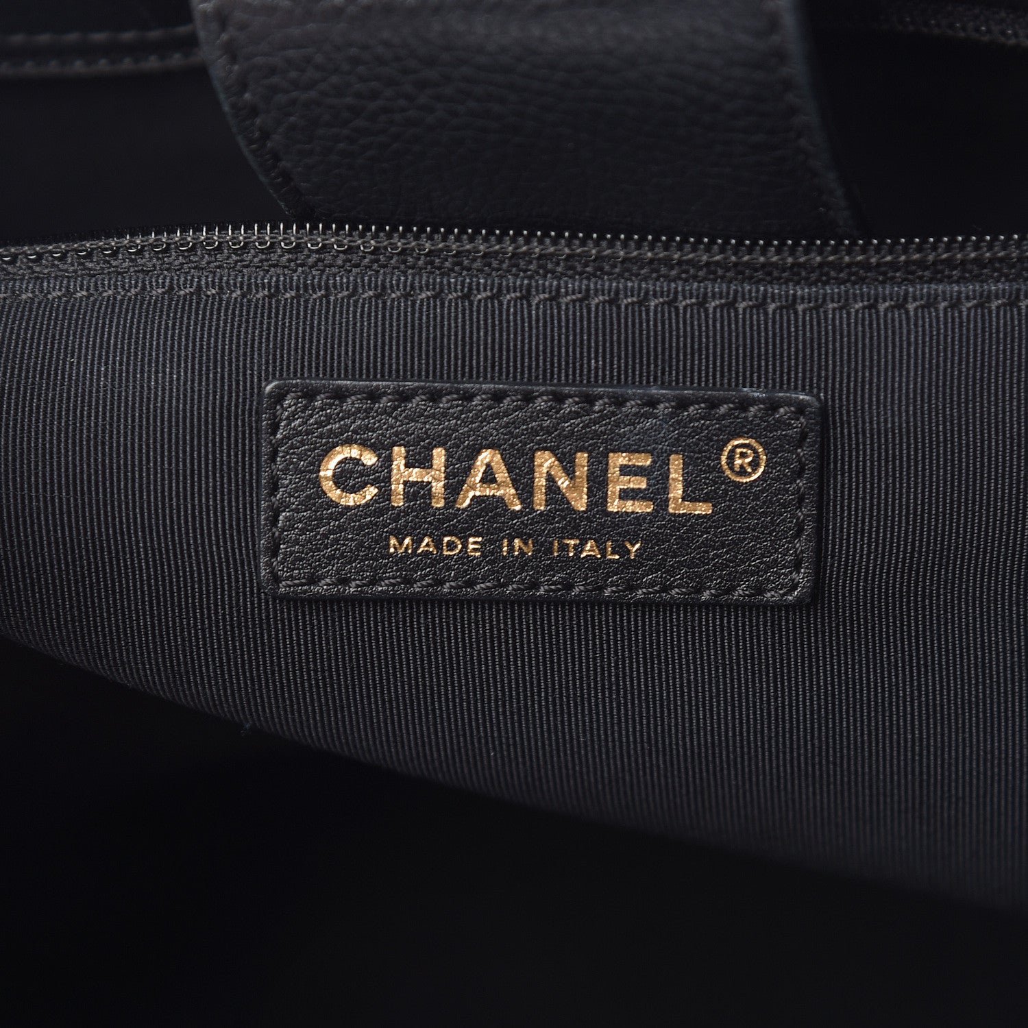 Chanel Calfskin Cerf Shopper Tote Black 6 of 14