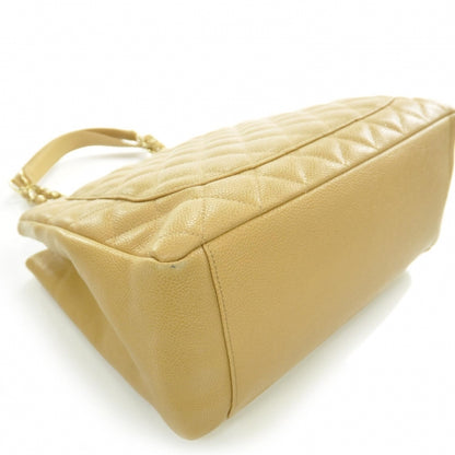 Chanel Caviar Quilted Grand Shopping Tote GST Beige 5 of 10