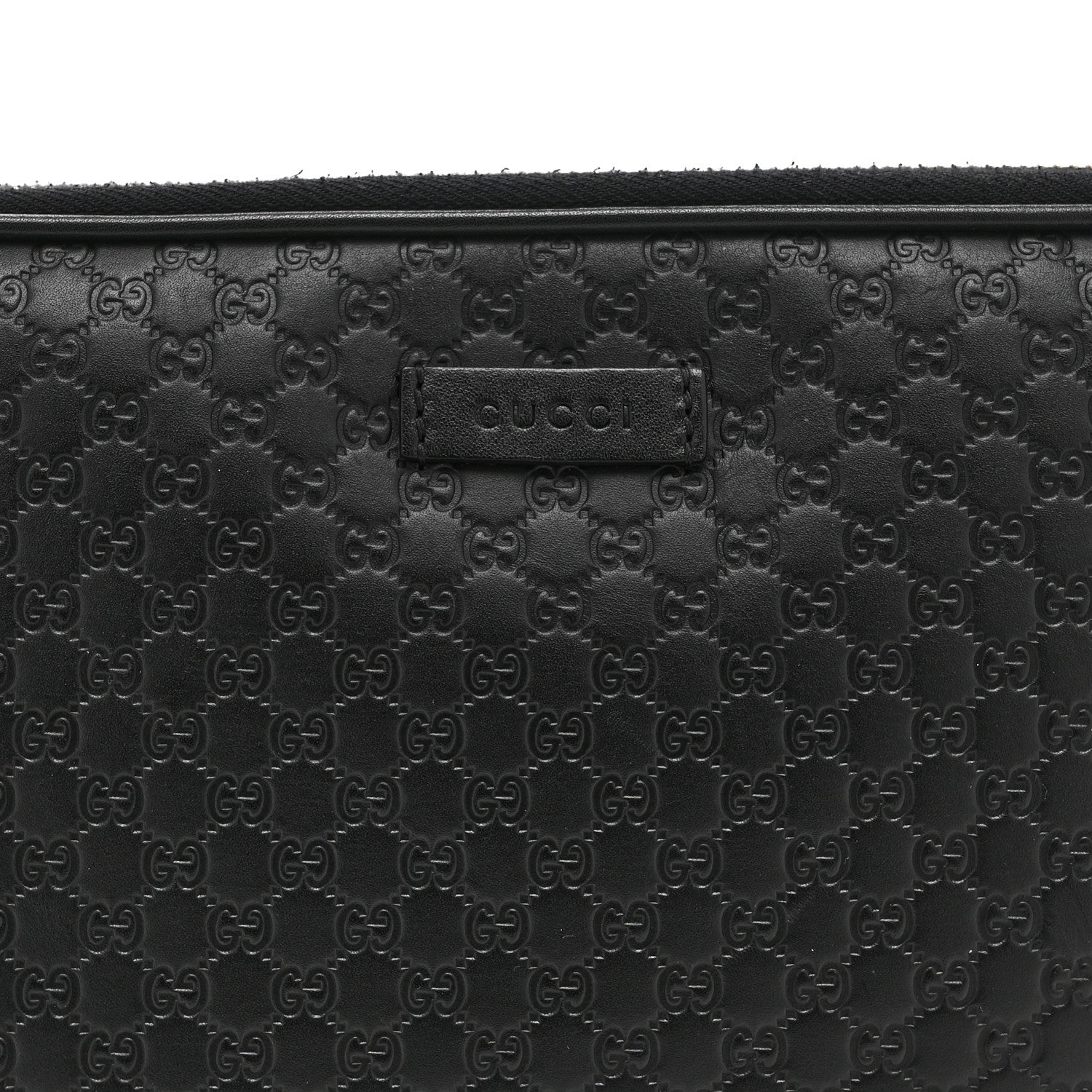 Gucci Microguccissima GG Wristlet Pouch Black 9 of 11