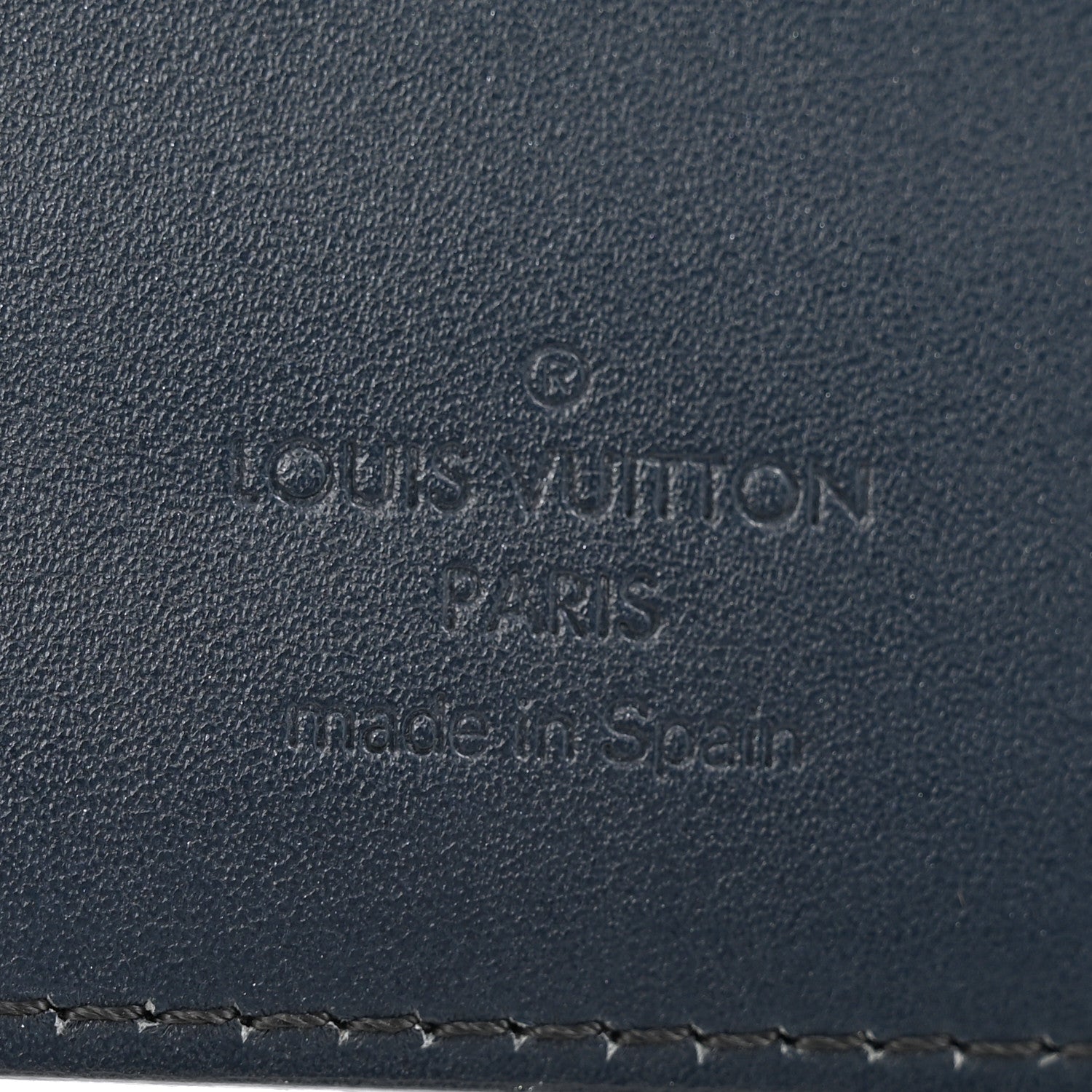 Louis Vuitton Mat Monogram Small Ring Agenda Cover Blue 6 of 9
