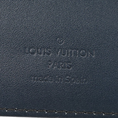 Louis Vuitton Mat Monogram Small Ring Agenda Cover Blue 6 of 9