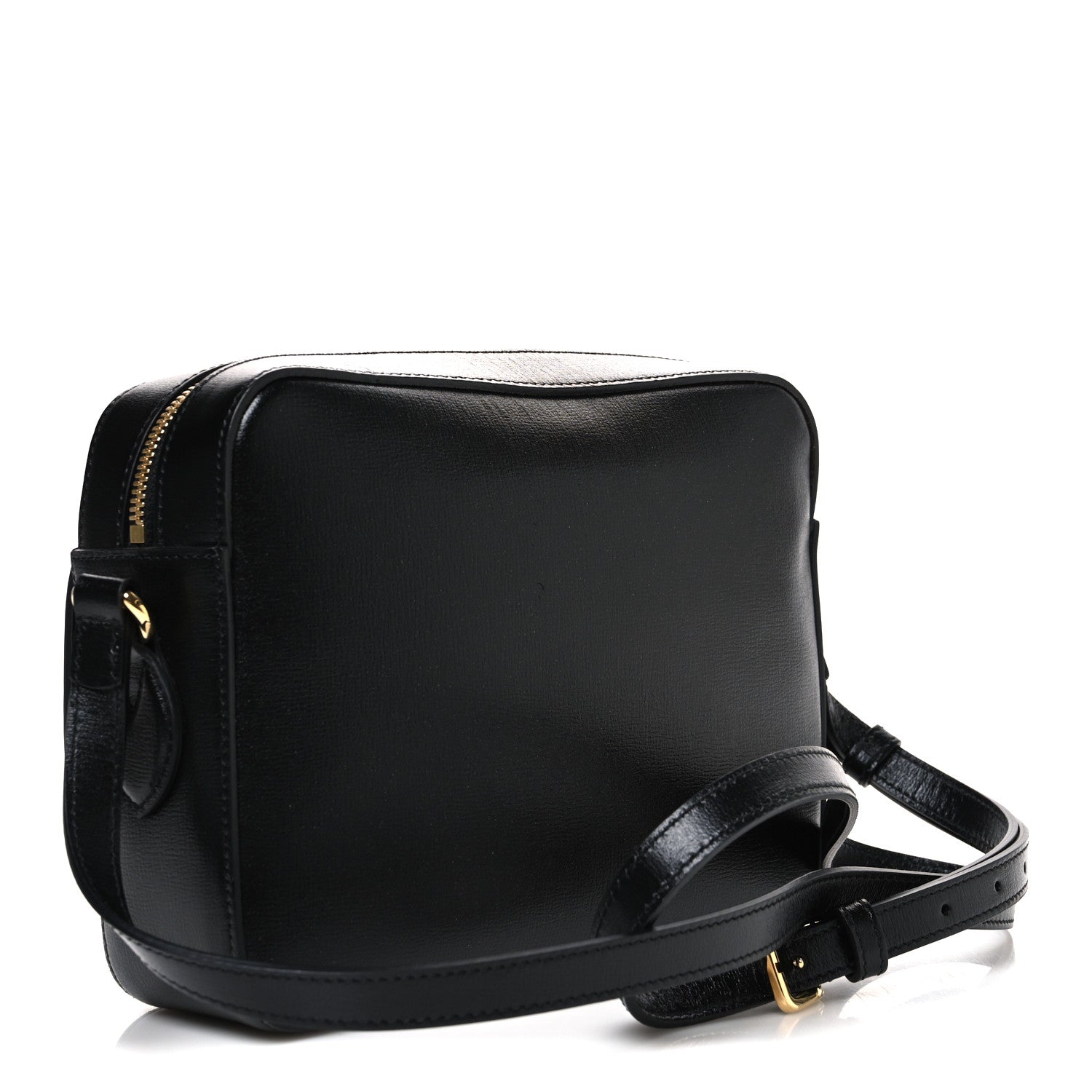 Gucci Textured Calfskin Small Horsebit 1955 Shoulder Bag Black 2 of 10