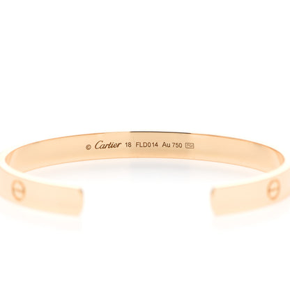 Cartier 18K Yellow Gold LOVE Cuff Bracelet 18 3 of 4
