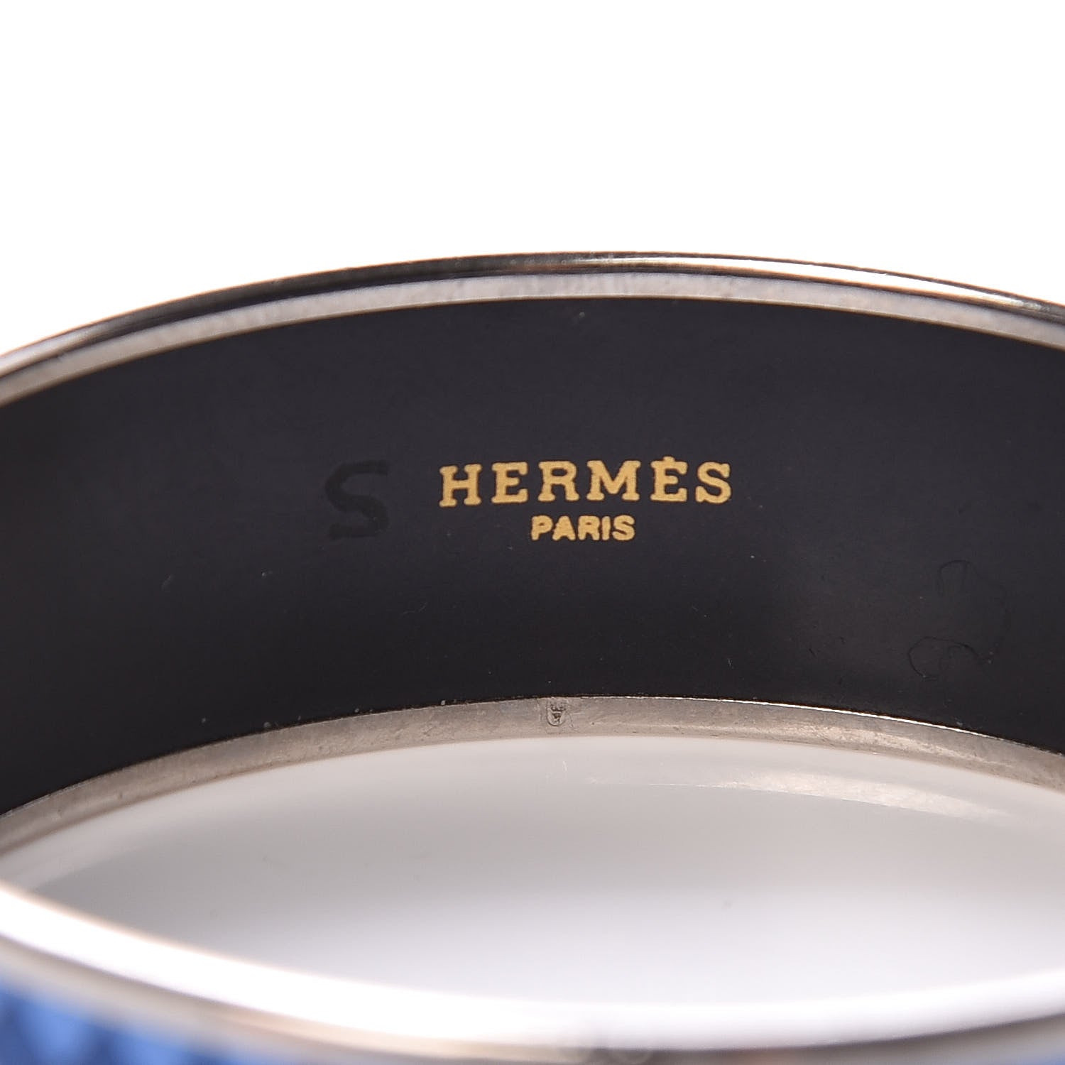 Hermes Enamel Printed Wide Bracelet 70 5 of 5
