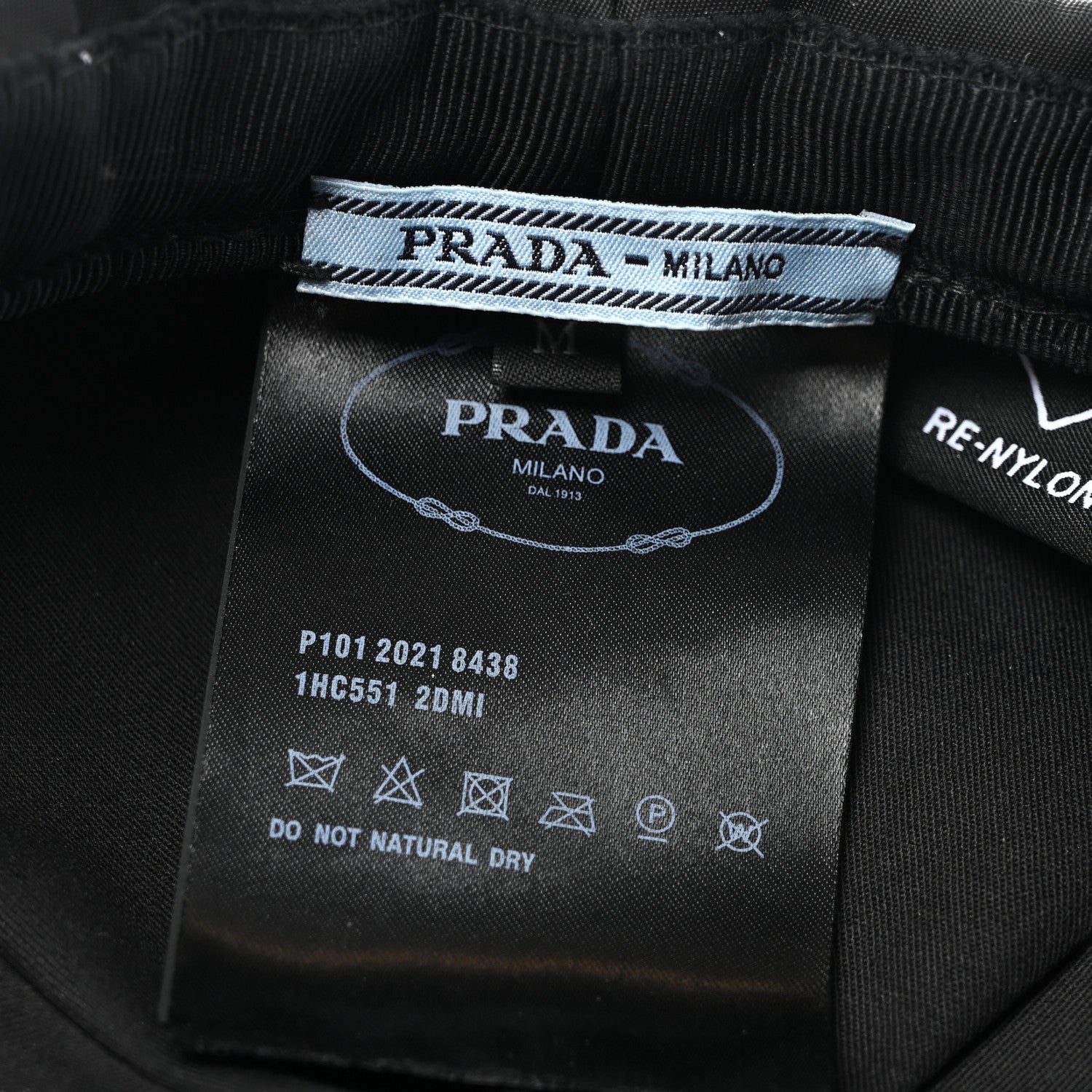 Prada Re-Nylon Newsboy Hat M Black 8 of 9