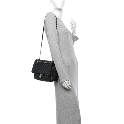 Chanel Caviar Quilted Jumbo Easy Flap Black 2 of 10