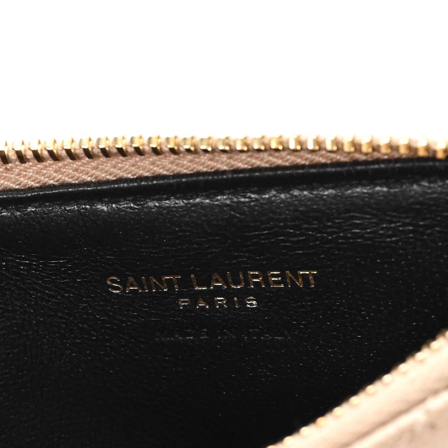 Monogram Grain de Poudre 5 Fragments Zip Pouch Card Holder Dark Beige