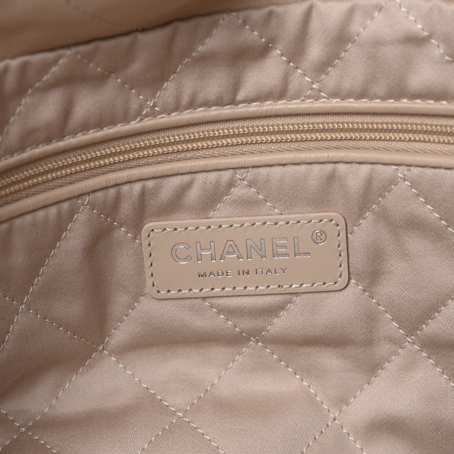 Chanel Shiny Calfskin Quilted Small Chanel 22 Ecru 7 of 11