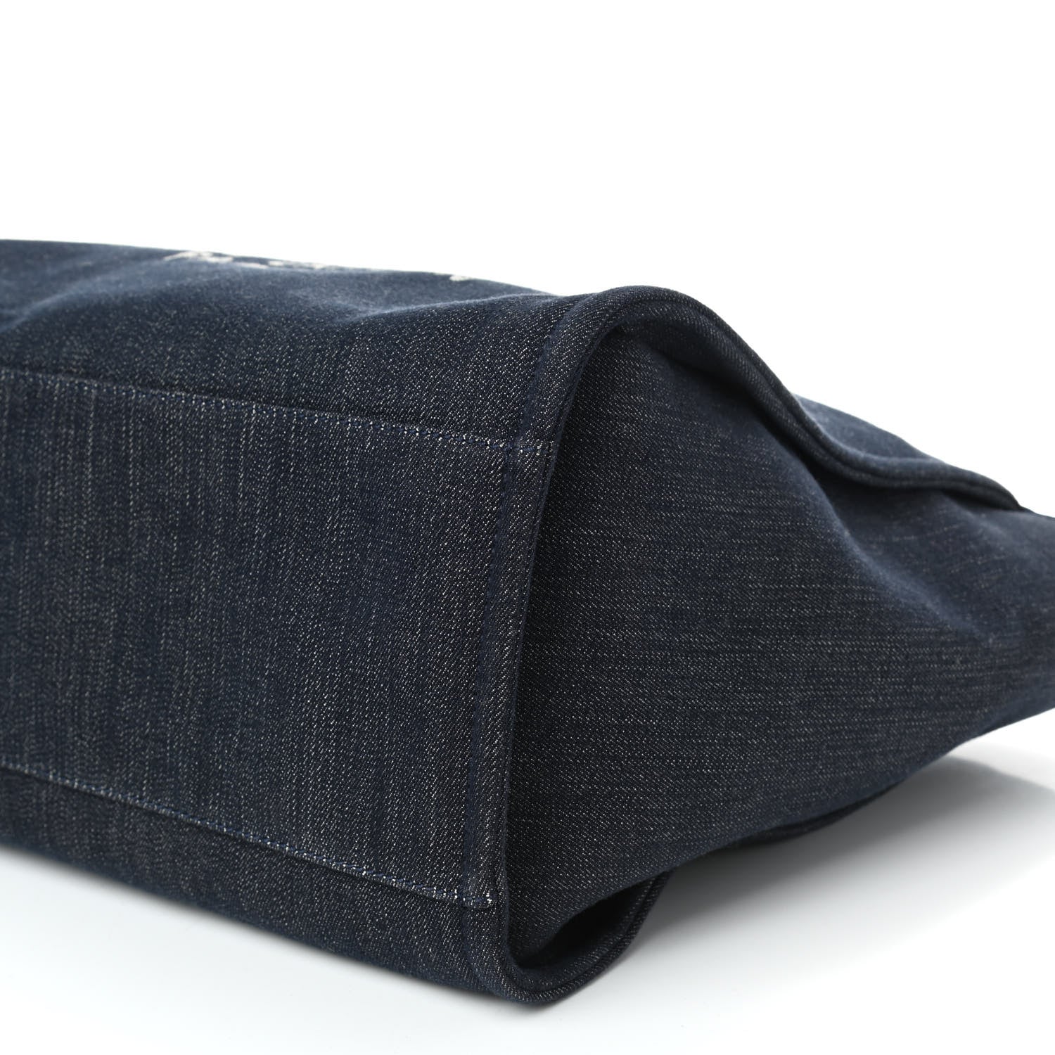 Chanel Denim Large Deauville Tote Dark Blue 9 of 16