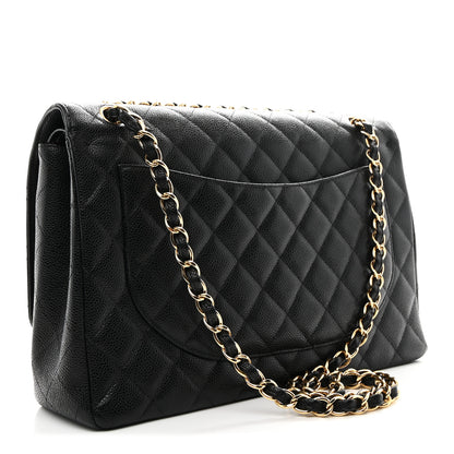 Chanel Caviar Quilted Maxi Double Flap Black 4 of 27