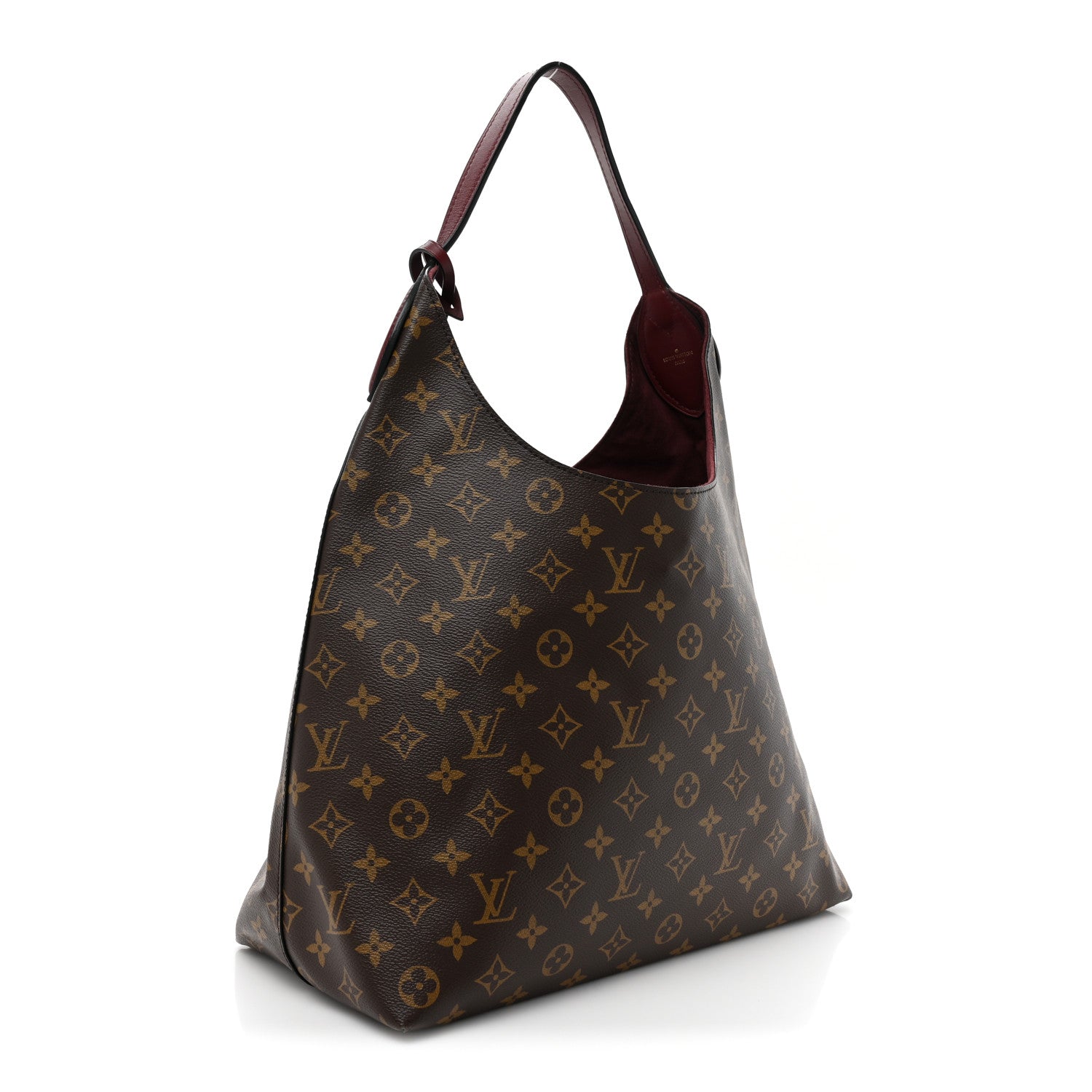 Louis Vuitton Monogram Flower Hobo Bordeaux 3 of 8
