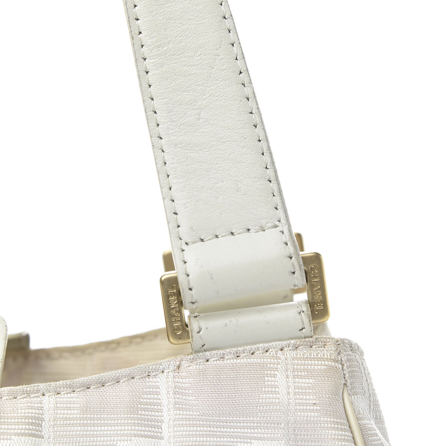 Nylon Travel Shoulder Bag White