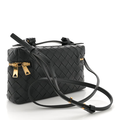 Bottega Veneta Calfskin Intrecciato Bang Bang Vanity Case Black 3 of 11